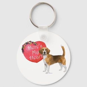 Beagle Valentijn Sleutelhanger