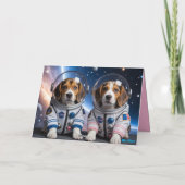 Beagle Valentine Card Bedankkaart (Achterkant)
