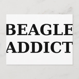 beagle verslaving briefkaart
