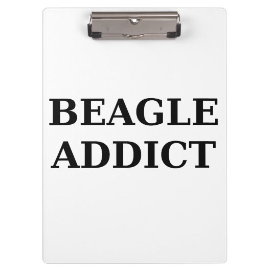 beagle verslaving klembord (Voorkant)