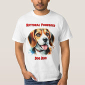 Beagle Viering: Nationale raszuivere hondendag T-shirt (Voorkant)