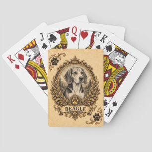 Beagle, Vintage Heritage Dog Pokerkaarten