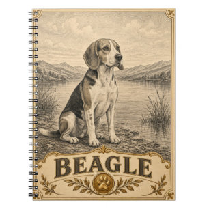 Beagle, Vintage Heritage Hond Notitieboek