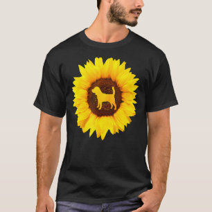 Beagle voor Vrouwen Mannen Puppy Dog Pet Zonnebloe T-shirt
