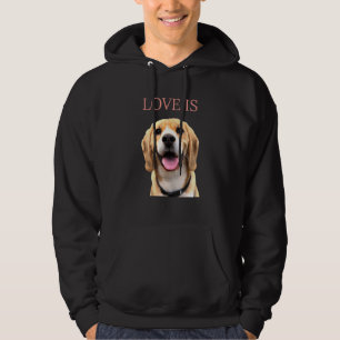 Beagle Vrouwen Mannen Kinder Hond Mama Papa Love I Hoodie