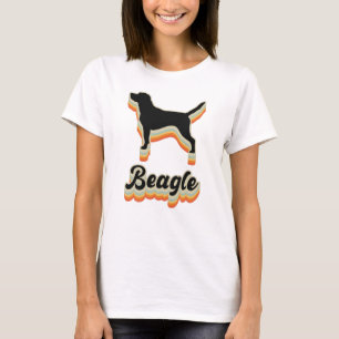 Beagle Vuntage Dog Silhuette T-shirt