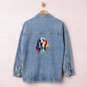 Beagle Waterverf Kunst Denim Jacket (Hangar)