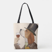 Beagle Wine Snob Draagtas (Achterkant)
