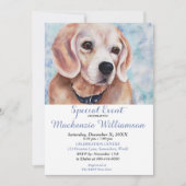 BEAGLE WISHES HAPPY BIRTHDAY KAART (Voorkant)