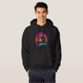 Beagle with Sunglasses Retro Design Hoodie (Voorkant volledig)