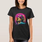 Beagle with Sunglasses Retro Design T-shirt (Voorkant)