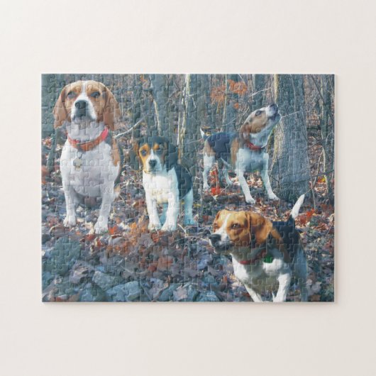 Beagle Woodland Puzzle Legpuzzel (Horizontaal)