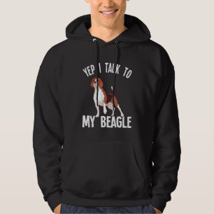 Beagle Yep, ik praat met mijn Beagle Hoodie