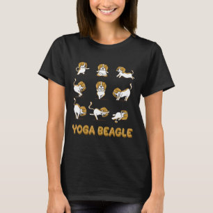 Beagle Yoga Beagle Yoga Houden meditatie T-shirt