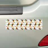 Beaglepatroon Bumpersticker (Op auto)