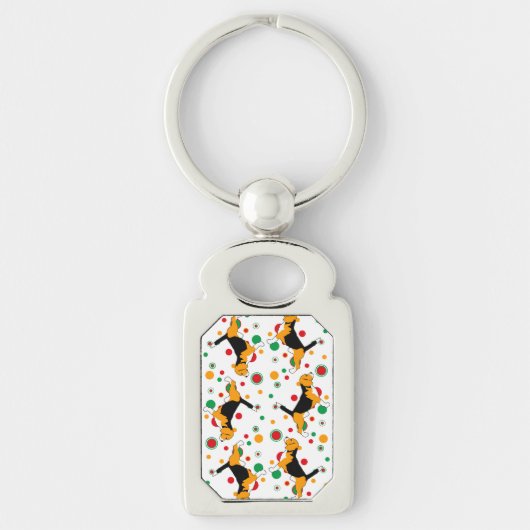 Beaglepatroon Sleutelhanger (Voorkant)