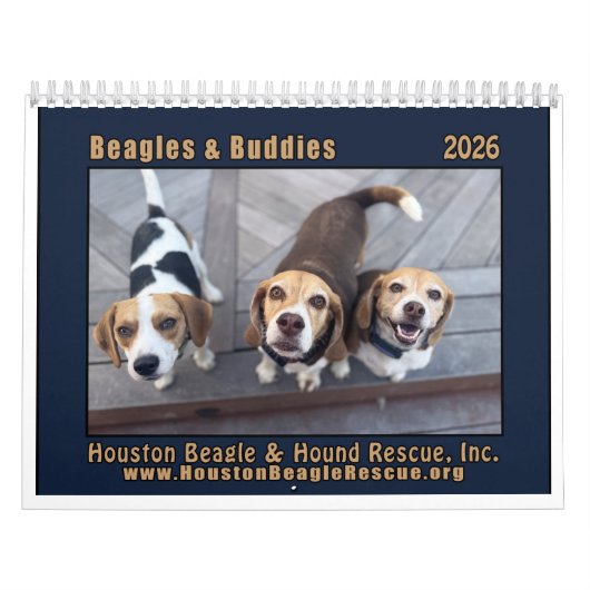 Beagles and Buddies Calendar 2026 Kalender (Hoes)