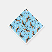 Beagles Blue Dog Patroon Servet (Hoek)