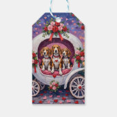 Beagles Dog Valentine's Day  Cadeaulabel (Achterkant)