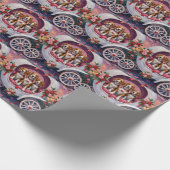 Beagles Dog Valentine's Day  Cadeaupapier (Hoek)