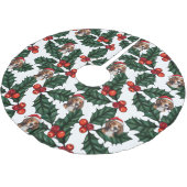 Beagles en Holly Kerstboom Rok (Gekanteld)