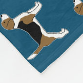 Beagles Pattern Original Pet Hondenliefhebber Fleece Deken (Hoek)