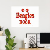 Beagles Rock Poster (Thuiskantoor)