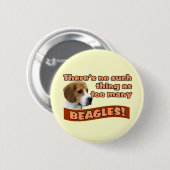 BEAGLES RONDE BUTTON 5,7 CM (Voorkant /achterkant)