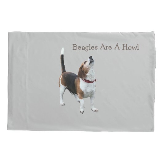 Beagles zijn een howl-stommel kussensloop (Achterkant)
