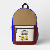 Beak & Bonk, STUDY MOTIVATION BAG Bedrukte Rugzak (Voorkant)