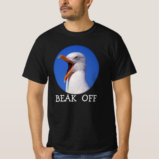 Beak De Mouette Fab Drôle T-Shirt De Blague (Devant)