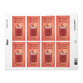 Beaker Personalized Hot Sauce Labels Template (Full Sheet)