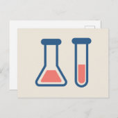 Beaker & Test Tube Science Geëerd Briefkaart (Voorkant / Achterkant)