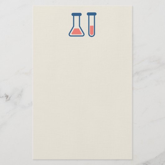 Beaker & Test Tube Science Geëerd Briefpapier (Voorkant)
