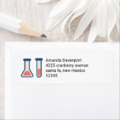 Beaker & Test Tube Science Geëerd Etiket (Insitu)