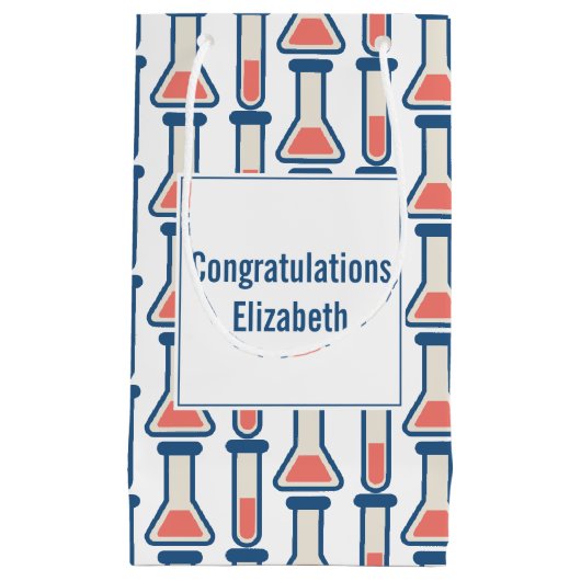 Beaker & Test Tube Science Geëerd Klein Cadeauzakje (Voorkant)