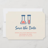 Beaker & Test Tube Science Geëerd Save The Date (Voorkant)