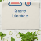 Beaker & Test Tube Science Geëerd Theedoek (Gevouwen)