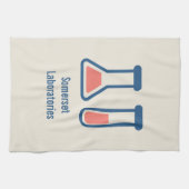 Beaker & Test Tube Science Geëerd Theedoek (Horizontaal)
