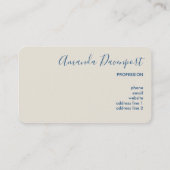 Beaker & Test Tube Science Geëerd Visitekaartje (Achterkant)