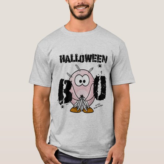 Beakless Budgie Halloween BOO T-shirt (Voorkant)