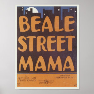 Beale Street Mama  Songbook Hoesje Poster