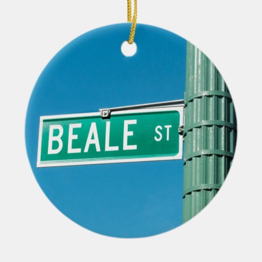 Beale Street-teken Keramisch Ornament (Voorkant)