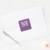 Beam daar heeft dat Funny Gymnastics Design Vierkante Sticker (Envelop)