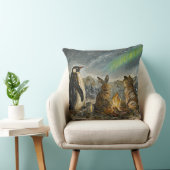 Beam Lingering Whimsical Aurora Animals Painting Kussen (Stoel)