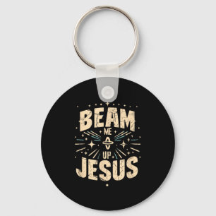 Beam Me Up Jesus Funny Jesus Christ Meme Q Sleutelhanger