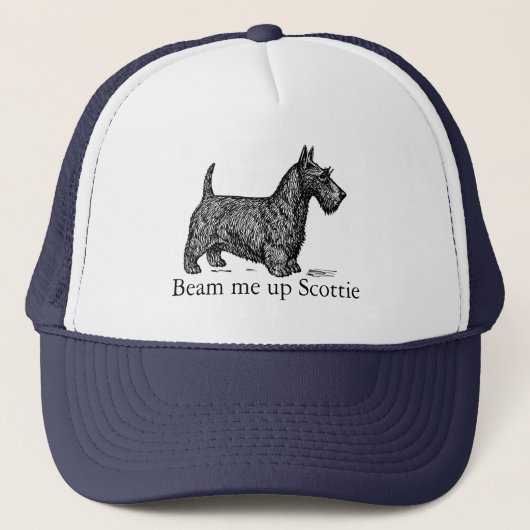 Beam Me Up Scottie Trucker Hoed Pet (Voorkant)