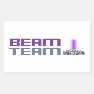 Beam Team - Sacramento Basketball Rechthoekige Sticker