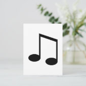 Beamed 8th Note Briefkaart (Staand voorkant)