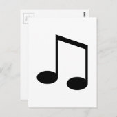 Beamed 8th Note Briefkaart (Voorkant / Achterkant)